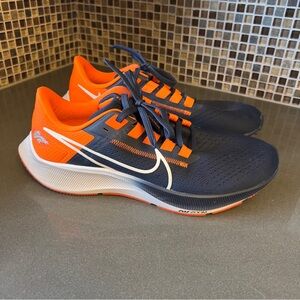 Denver Broncos Nike X NFL Air Zoom Pegasus 38 Blue Orange Running Shoes Men’s 9